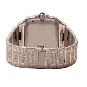 Lab Grown Diamond Relojes Hombres Lujo Iced Out Bust Down Watch Joyería con brillo brillante redondo en la marca de moda - Product Image 3