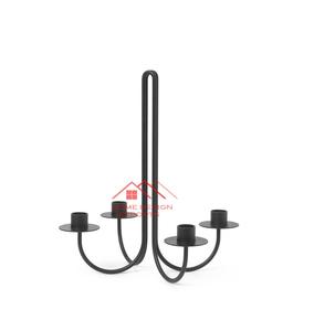 2025 <b>Silver</b> Finished Metal <b>Candle</b> <b>Holder</b> for Home and Hotel Tabletop Decor - Product Image 6