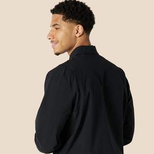 Blouson aviateur zippé léger et extensible de coupe décontractée pour homme - Product Image 3