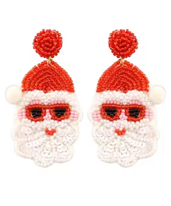 Créations festives personnalisables Boucles d'oreilles de Noël artisanales broderie de perles par MD artisanat - Product Image 4