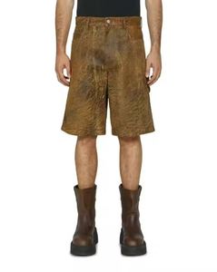 Pantalones cortos para hombre, pantalones cortos desgastados lavados con ácido, ropa de calle, pantalones cortos desgastados de algodón de felpa francesa - Product Image 4