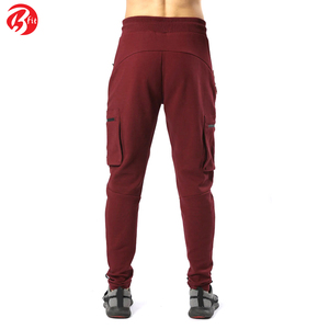 กางเกงขายาวผู้ชายแบบผูกเชือกพร้อมกระเป๋าพิมพ์ลายด้วยความร้อนมีสไตล์กางเกงแบบลำลอง - Product Image 4