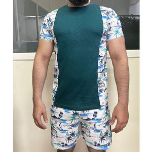 Clothing Manufacturers Custom Outerwear Polyester <b>Short</b> Sleeve <b>Mens</b> Casual Cord Set Shirts and <b>Shorts</b> Streetwear <b>Men's</b> Clothing - Product Image 1