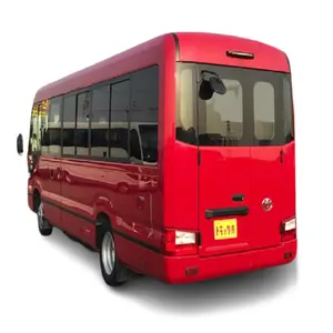 Bus de pasajeros Toyota posavasos cómodo, listo para la exportación, precio barato, conducción a mano izquierda