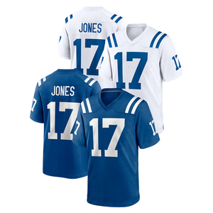Camiseta de Fútbol Americano Personalizada al por Mayor, 100% Poliéster, Duradera y Transpirable, Manga Corta, Ropa de Equipo con Bordado e Impresión - Product Image 1