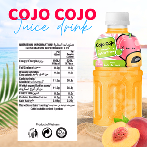 Melocotón Nata de Coco 320ml Bebida de jugo Cojo Bebidas Precio al por mayor Muestra gratis OEM ODM Personalizable - Product Image 3