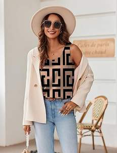 Top Quality Short Sleeve Scoop Neck Sleeveless Tank Tops - Product Image 2