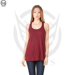 Camiseta sin mangas de buena calidad para mujer, 100% algodón, para la temporada de verano, último diseño para mujer. - Product Image 3