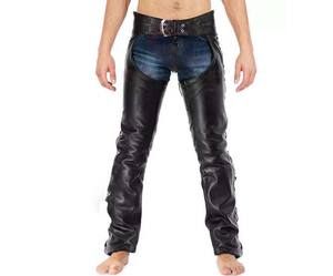 Chaps complets de qualité supérieure SURGIGYNE International en cuir de vache véritable avec panneau élastique pour hommes et femmes - Product Image 6
