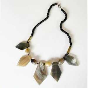 Colliers en corne de style animal polis de qualité supérieure, best-sellers, imperméables, pour filles et femmes, bijoux naturels et écologiques, Inde - Product Image 3