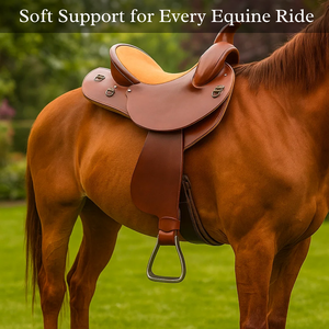 Silla de Montar de Cuero Australiano de Primera Calidad, Color Marrón - Product Image 2