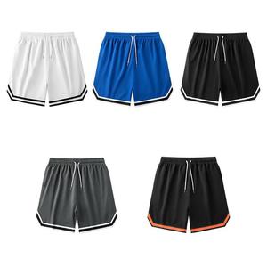 Shorts de basket-ball en laine pour hommes, style estival, à séchage rapide, motif uni, design décontracté pour le fitness et les sports de plein air - Product Image 6