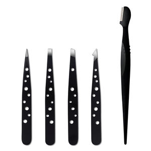 Pinzas para cejas Pinzas para depilación de cejas de acero inoxidable Gran precisión para astillas y vello facial encarnado - Product Image 6