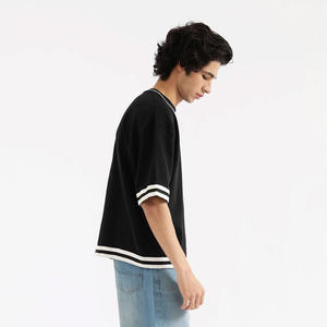 Camisetas de Hombre con Estampado Personalizado, Transpirables, 100% Algodón, de Alta Calidad, Sólidas, de Secado Rápido, Cuello Redondo, Manga Corta, con Ribete en Contraste - Product Image 6