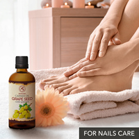 Huile de pépins de raisin 100ml Aromatika Vitis Vinifera Huile végétale raffinée pour massage anti-cellulite, soins du corps et des cheveux