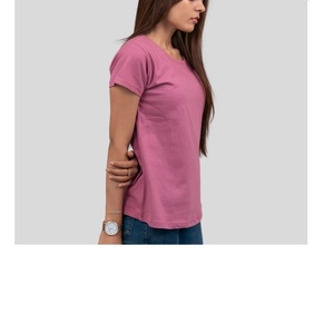 <b>High</b> Quality Knitted Short Sleeve Women's <b>T</b>-<b>Shirts</b> 100% Cotton Oversize Plus Size Breathable Casual Wear OEM Service BD Supplier - Product Image 3