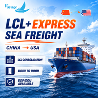 Agente de Envío de China a Estados Unidos, Transporte Marítimo LCL+Express, Recolección de Carga, Despacho de Aduanas, Entrega a Domicilio, DDP, DDU
