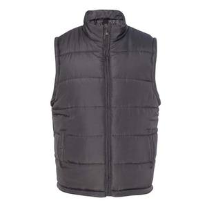 Chaleco Acolchado de Invierno para Hombre, Chaqueta de Lona Impermeable y Transpirable de Poliéster con Cuello Alto, Cierre de Cremallera y Logotipo Frontal - Product Image 1