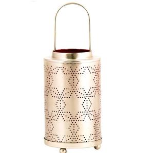 Lanternes de bougie de couleur blanche de corps en métal de conception de modèle avec personnaliser la couleur pour la décoration de Noël - Product Image 1