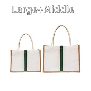 Bolsas de yute 100% con pequeñas asas resistentes, uso diario perfecto, bolsas duraderas de primera calidad, últimos precios, gran tamaño, resistente - Product Image 3