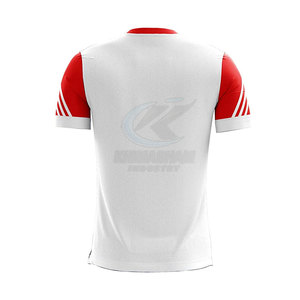 Servicio OEM, Diseño Personalizado, Camiseta de Fútbol Transpirable de Manga Corta para Hombre, Ropa de Práctica de Verano, 100% Poliéster - Product Image 2