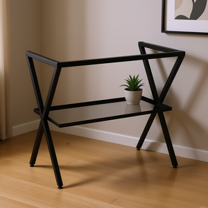 100CM MATT BLACK METAL <b>EASEL</b> Wall Shelves - Product Image 3