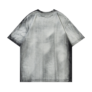 High Quality Casual Vintage Men's T-Shirts Loose Acid Wash <b>Tie</b> Dye Streetwear Graphic Design Wholesale - Product Image 2