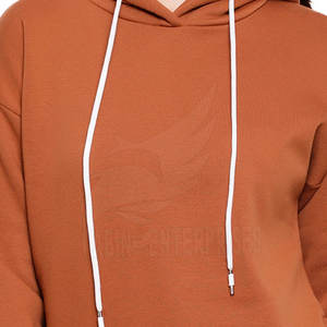 Sudadera con Capucha de Moda de Invierno para Mujer, Informal, de Manga Larga, Transpirable, Cómoda, Duradera, 100% Algodón, Talla Grande para Adultos - Product Image 4