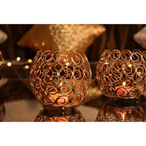 Metal Iron <b>Tea</b> Light Holder <b>Stand</b> in Gold Finished Perfect for Weddings Home Decoration Indoor Use and Event Lighting Decor - Product Image 4