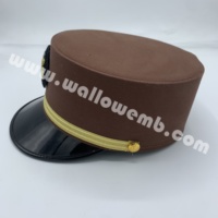 Gorra de Inmigración de Alta Calidad Personalizada para Mujer, Estilo Gambiano, Insignia Profesional, Uniforme, Tela de Poliéster, Ajuste Cómodo