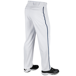 Pantalons de baseball pour hommes avec passepoil noir et tissu extensible haute performance pour une durabilité maximale lors des matchs professionnels - Product Image 2