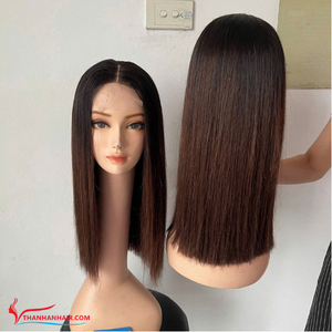 Perruque lisse d'os vietnamien 5x5 HD perruque de fermeture de dentelle cheveux humains en gros perruques de cheveux alignés sur les cuticules pour les femmes noires - Product Image 4