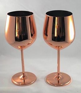 Copas de Vino de Acero Inoxidable de Lujo, Inastillables, Recubiertas de Cobre, Irrompibles, Copas de Vino al Vacío, Taza - Product Image 5