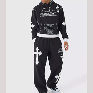 Survêtement de sport de marque personnalisé avec motif imprimé pour hommes, ensemble de deux pièces pour streetwear, vêtements de jogging et d'entraînement - Product Image 1