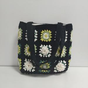 Women's Hand-Crocheted Shoulder <b>Bag</b> Forest Yarn <b>Knitted</b> Big Size <b>Bag</b> for Party Wedding Gift - Product Image 1