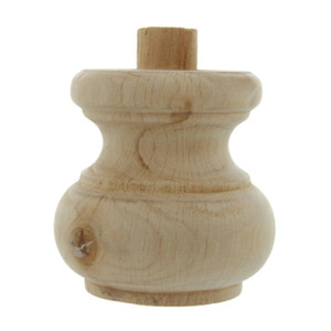 Piede in Legno Grezzo Art. 53008 mm. 80x75 - Product Image 1