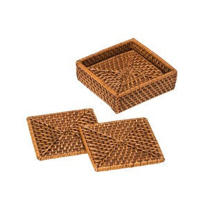 Dessous de verre carré en rotin sous-verres d'herbe de mer naturelle tapis de Table décoratifs mariage herbe de mer décoration de Table en osier napperon - Product Image 6