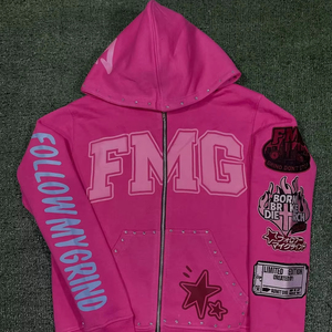 Sudaderas Unisex Extra Grandes de Algodón Grueso, Personalizadas de Alta Calidad con Impresión 3D para Logotipo, Transferencia de Calor, Sudadera Unisex con Impresión Puff - Product Image 1