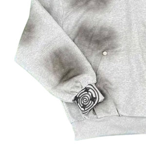 2025 Vintage de alta calidad completamente personalizado en blanco 100% algodón de gran tamaño hombres lavado ácido y Sun Fade sudaderas con capucha recortadas pesadas para hombres - Product Image 4