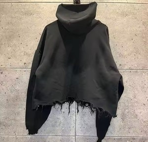 Sweat à capuche à ourlet brut Sun Faded Full in top quality Custom Color New Stylish basics cotton blended Men Hoodies with wholesale Price - Product Image 5