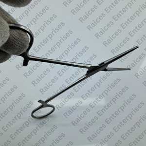 Pinzas para mosquitos Abrazadera de arteria hemostática curva y recta Instrumentos quirúrgicos de un solo uso para microcirugía e histerectomía - Product Image 6