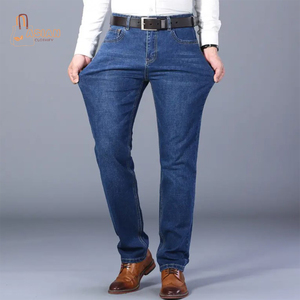 Jeans à la mode pour hommes vente en gros de pantalons en jean slim fit pour hommes denim stretch de créateur pantalon en jean bleu et noir pour hommes à vendre - Product Image 1