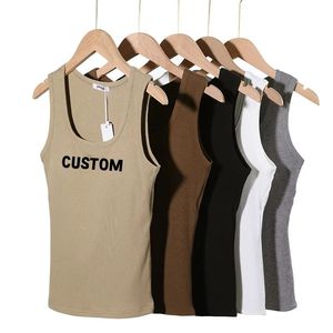 Débardeurs personnalisés pour femmes Gym Fitness Workout Activewear Chemises sans manches pour le yoga et la course - Product Image 4