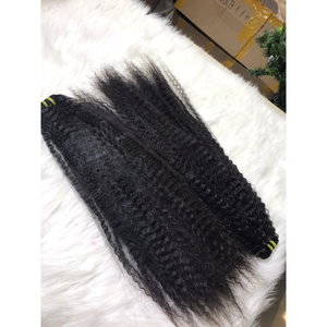 Meilleure qualité 100% naturel vierge vietnamien Remy Machine Double trame SDD luxe crépus droite armure Vietnam pour les femmes noires - Product Image 3