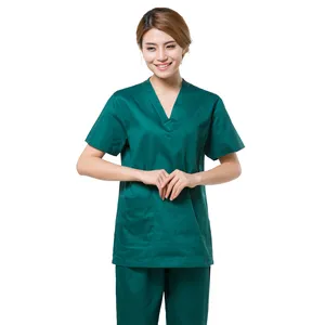 फैशन अस्पताल में पुरुषों और महिलाओं के लिए मेडिकल गाउन, नर्सों की वर्दी और स्क्रब सेट का उपयोग किया जाता है