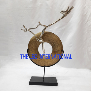 Esculturas Decorativas de Aluminio Dorado con Diseño de Alas de Ángel, Adornos Abstractos Metálicos - Product Image 4