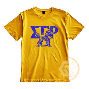 Camiseta de Sororidad Sigma Gamma Rho para Mujer, 100% Algodón Jersey, Cuello Redondo, Media Manga, Transpirable para Verano, Venta al Por Mayor - Product Image 4