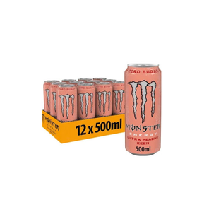 Factory Direct Monsters Ultra Peachy Keen Energy <b>Drink</b> 24x500ml Cans From Monsters Energy Company With 24 Month <b>Shelf</b> Life - Product Image 1