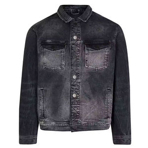 Veste en jean personnalisée pour hommes, style XL High Street, 100% coton, coupe ajustée pour l'hiver, tenue décontractée - Product Image 1