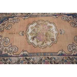 พรมขนาด 4.4x7.1 ฟุต, พรมตุรกีโบราณ, พรมขนสัตว์สีเบจ - Product Image 5